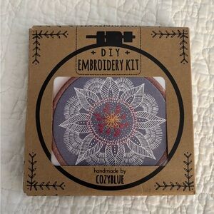 CozyBlue Embroidery Kit Autumn Mandala 6 inch kit DIY